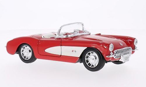 Amazon.co.jp: シボレーコルベット, Red / White , 1957 ,モデルカー